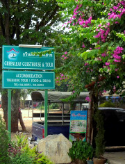 Sign in Front of Guesthouse
